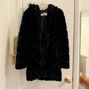 Calvin Klein Women's Black Teddy Jacket